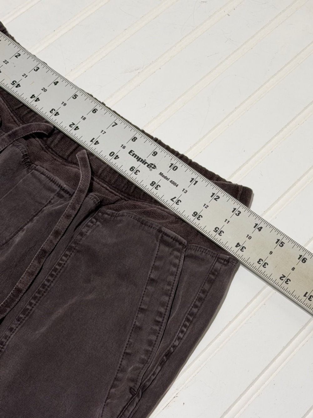 James Perse Multi Media Dark Brown Drawstring Joggers - Picture 6 of 10